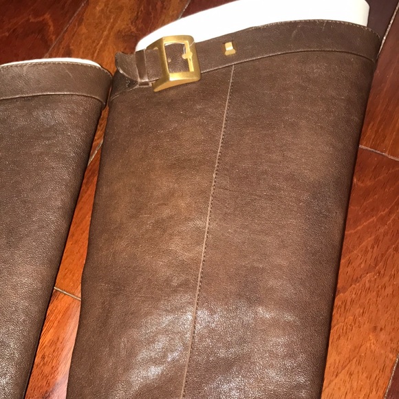 BCBG brown leather knee high riding boots - Picture 2 of 8
